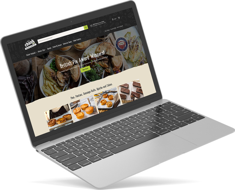 shopify website on laptop built by big eye deers
